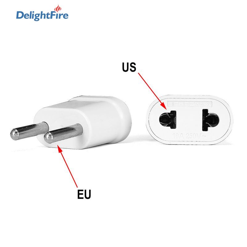 Eu/Us Power Plug Adapter Europese Socket Eu Us Plug Adapter Elektrische Oplader Socket Ons Eu China americana Ac Converter