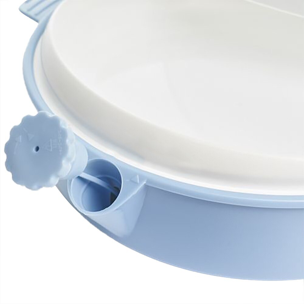 Plato que mantiene el calor | Apto para microondas | Azul | Mobiclinic