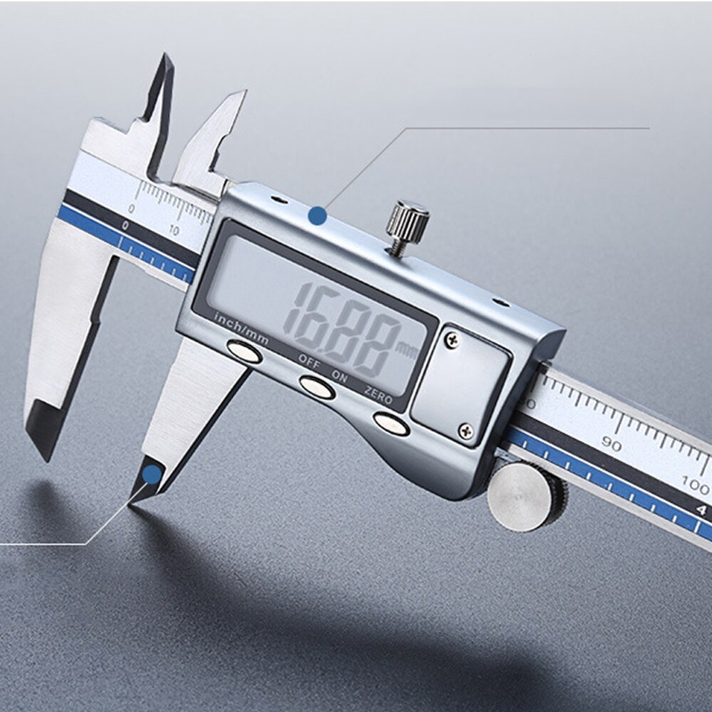 Alt metal rustfrit stål caliper 0-100mm/150mm/200mm/300mm digital caliper elektronisk vernier caliper micrometer gauge measure