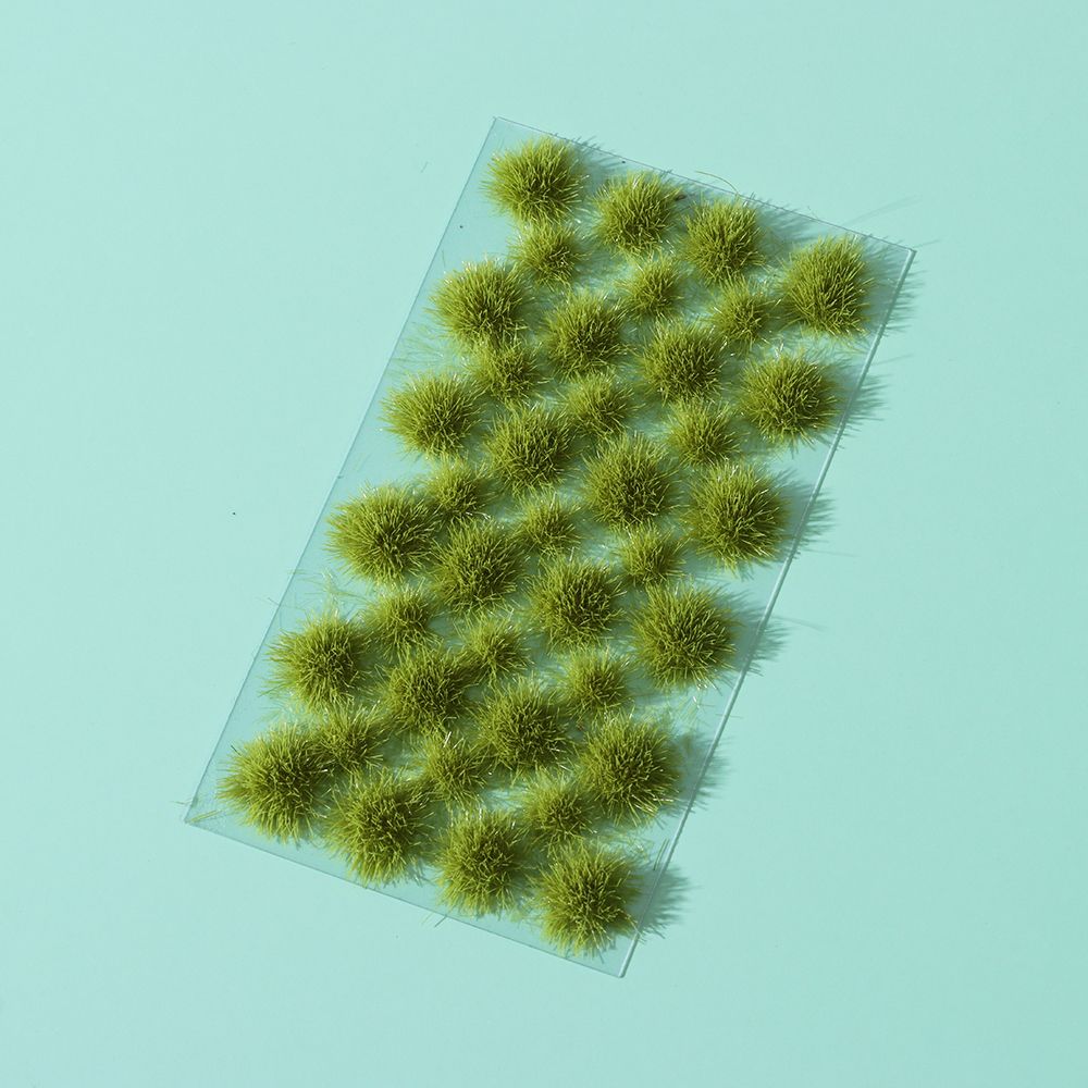 5mm Railway Wild Micro Landscape Terrain Wargame Model Artificial Grass Cluster Static Grass Tuft Scenery Modeling
