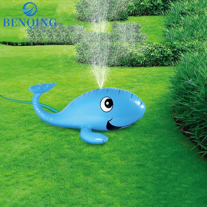 BENQING Neue Verdickt freundlicher draussen-Gras Spielen Wasser Jet Delphin Eltern Art Interaktion Wasser sprühen Wal WJ175