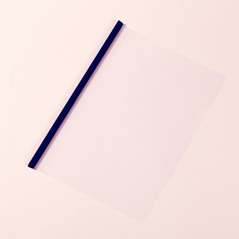 5Pcs/Set A4 Transparent File Folder Clip Data Folder Book Folder Test Paper Document Organizer Fastener School Office Supplies: 5