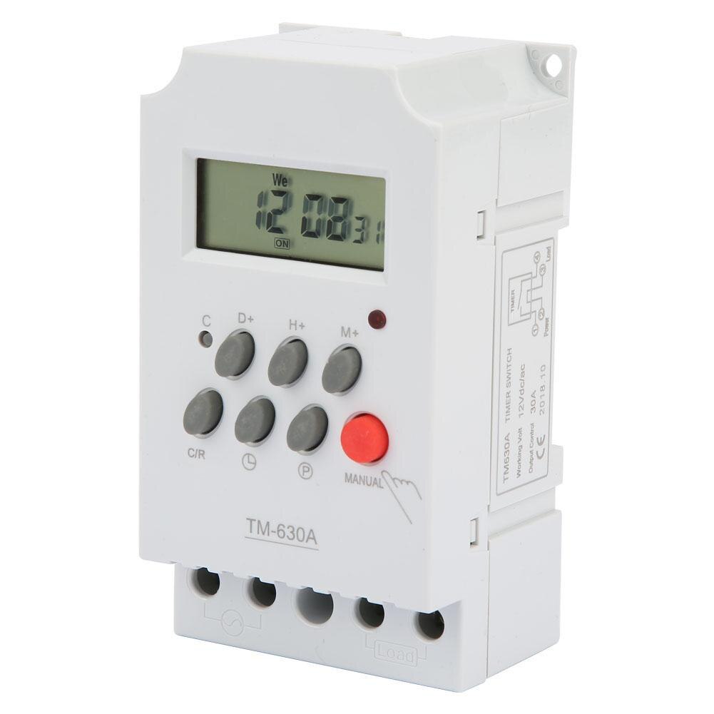 TM630A 12 V DC/AC220V Mini LCD Digitale Microcomputer Controle Power Tijdschakelaar Goede