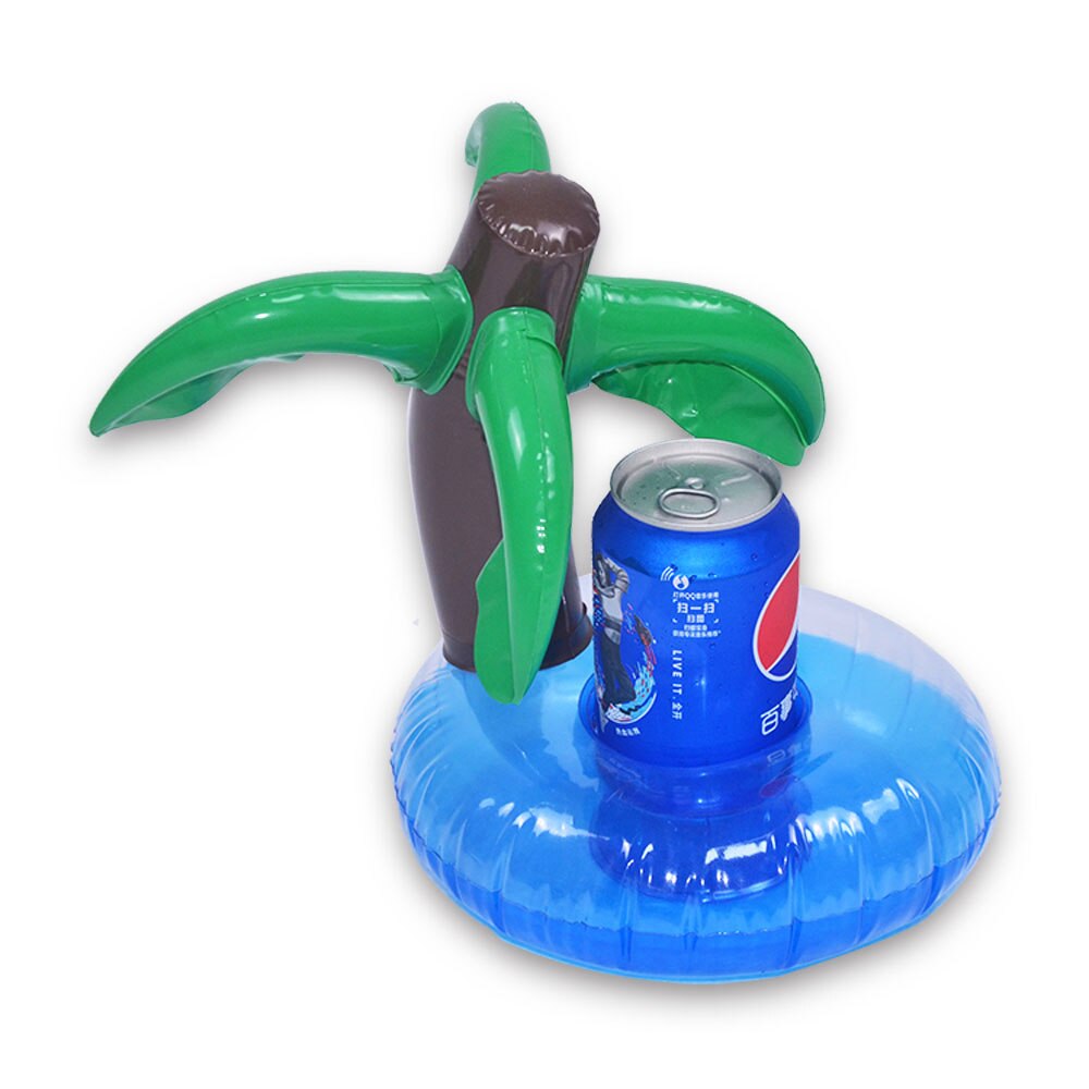 JIAINF pool float 10 teile/los Mini Coconut baum getränke tasse halter aufblasbare PVC schwimmen pool erholung wasser sommer spielzeug