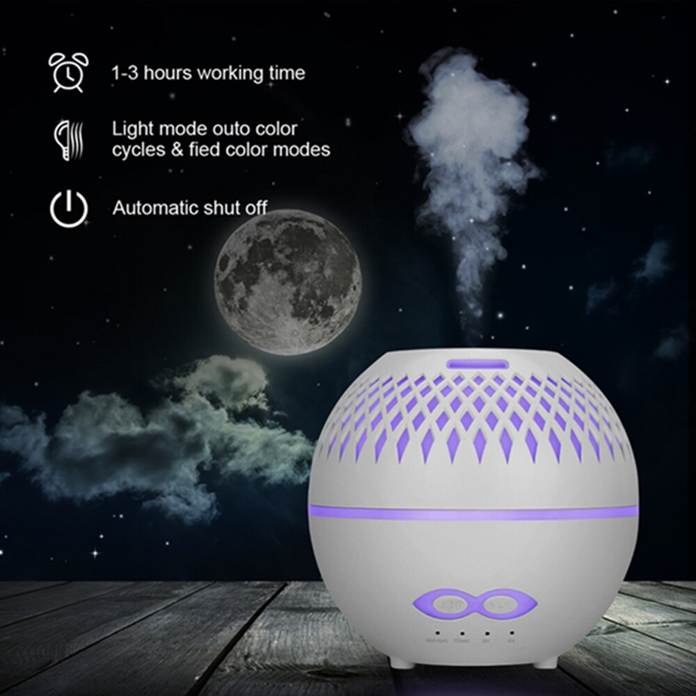 Aroma Fragrance Diffuser Aromatherapy Ultrasonic Remote Control Humidifier for Home Flavoring Environment Electric Night Light