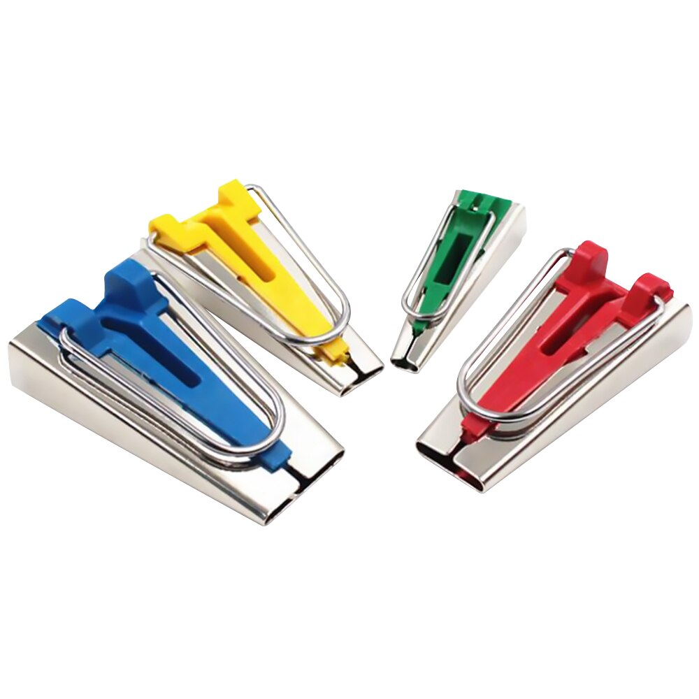 4 Size/set 6/12/18/25mm Fabric Bias Tape Maker Folder Kit DIY Sewing Quilting Binding Tool Bias Tape Maker Machine