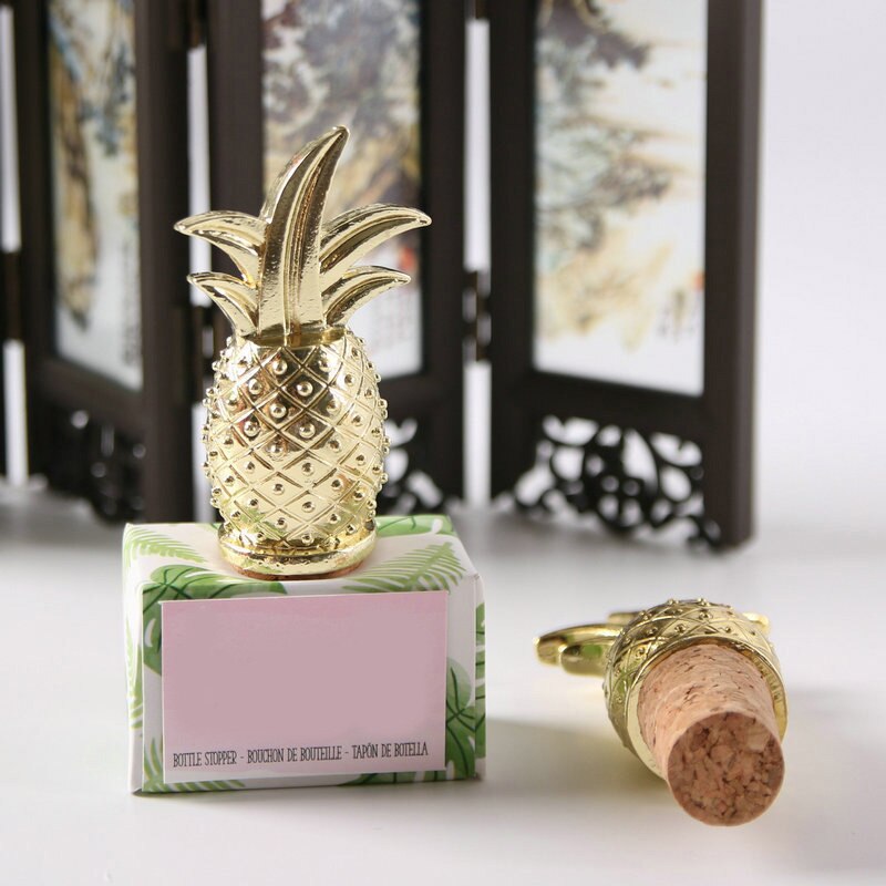 Alloy Pineapple Wine Stopper Wedding Favors And For Guest Wine Cork