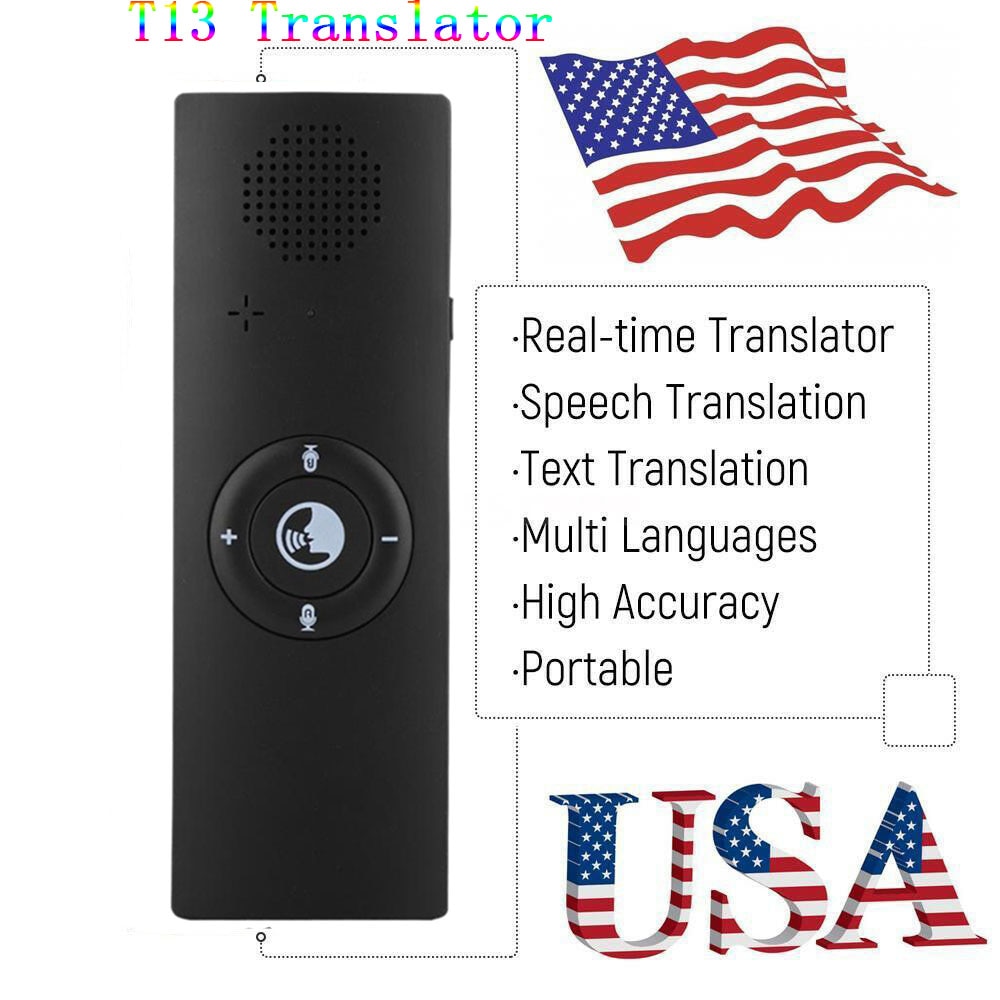 Draagbare Mini Smart Voice Vertaler 40 Taal Vertaler Bluetooth Draadloze Twee-Weg Real-Time Voice Voor Leren Travelling