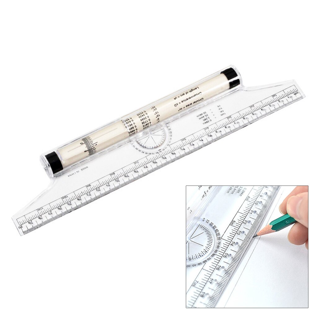 Règle à rouleau à Angle Chiban parallèle, pousseur à roulettes de 30cm, pour dessin, pour étudiants, papeterie de bureau