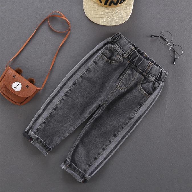 Nuevos pantalones vaqueros para chicos, ropa para niños, pantalones vaqueros de 2 a 6 años, pantalones vaqueros grises de lavado informal, pantalones vaqueros clásicos