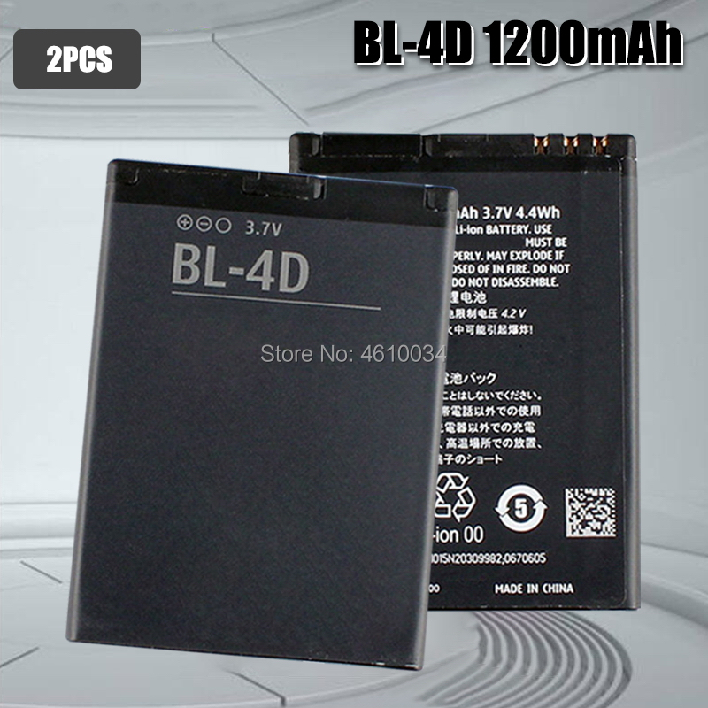 BL-4D Für Nokia N97 mini N97mini N8 N8-00 E5 E5-00 E7 E7-00 T7 T7-00 702T N5 808 N803 BL4D BL 4D batterie: 2pcs