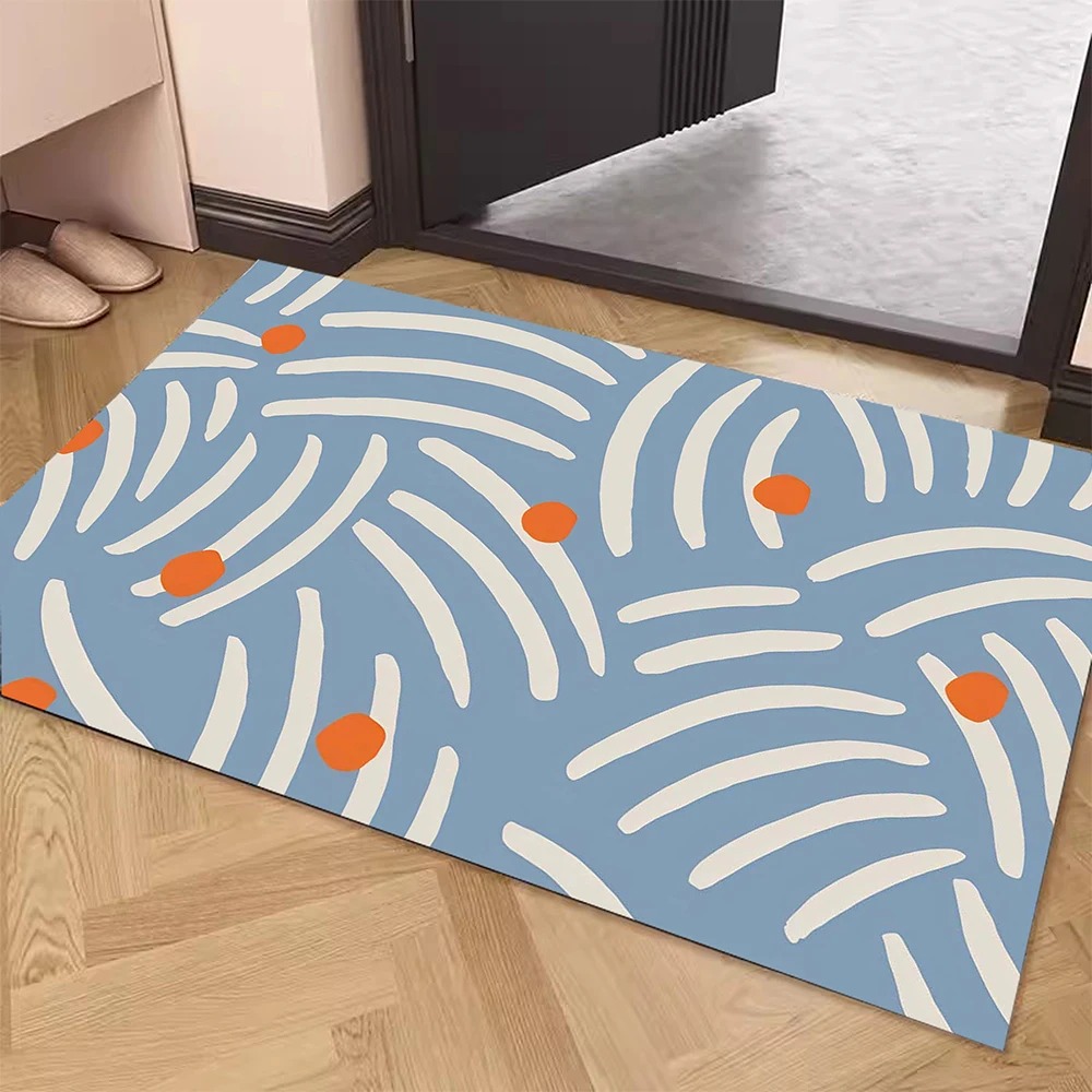 Simple Door Mat Decoration Home Bathroom Mat: 1 m2 / WHITE