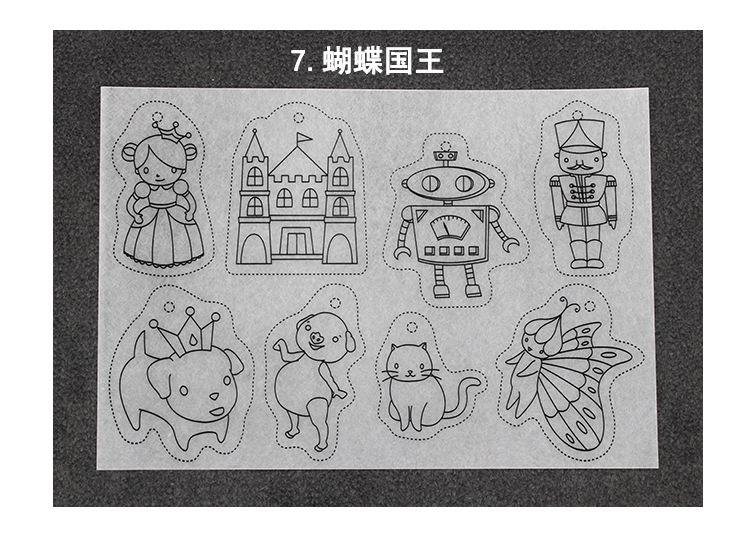 5 teile/los Shrinky Dinks Wärmeschrumpfende Blatt Mit aufbringen Füllung Schrumpfen papier Für DIY Scrapbooking accesssories Dekor: 7