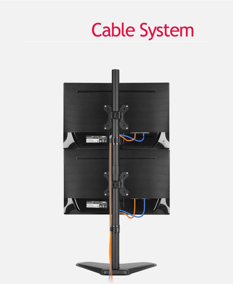 LCD-T900D 27"double LCD Monitor desktop Holder Arm Bracket 360 Degree Rotatable Computer table stand support bracket