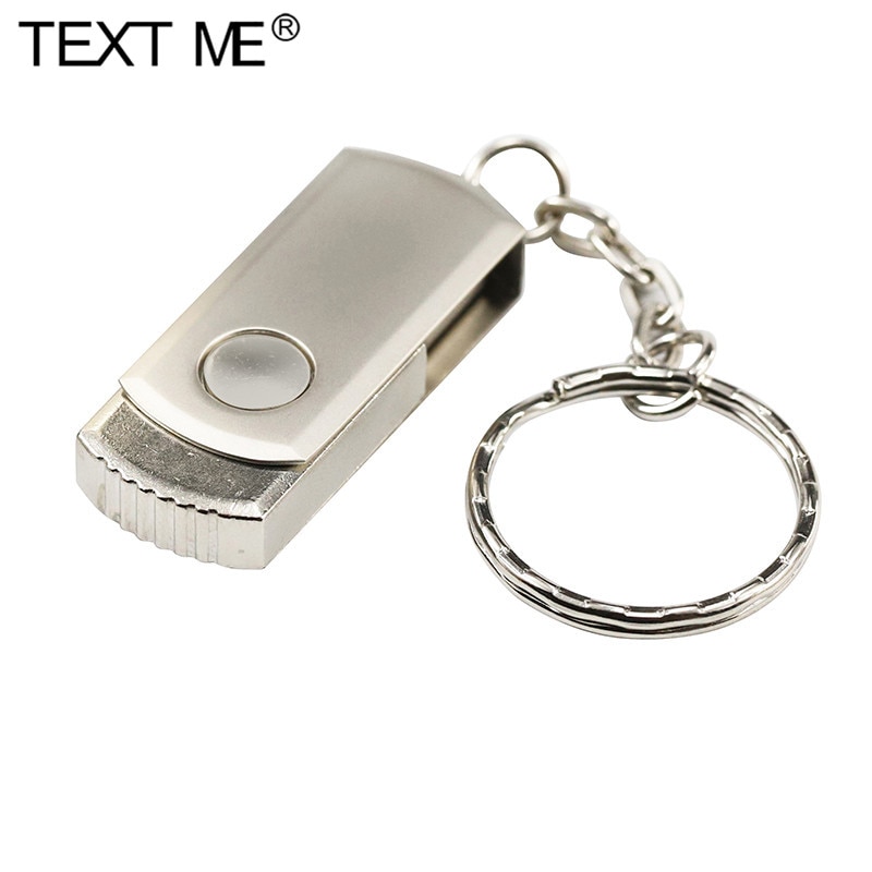 Texto 64GB de metal modelo de cristal USB Flash Drive 1 GB 2GB 4GB 8GB 16GB 32GB piedra preciosa pen drive especial