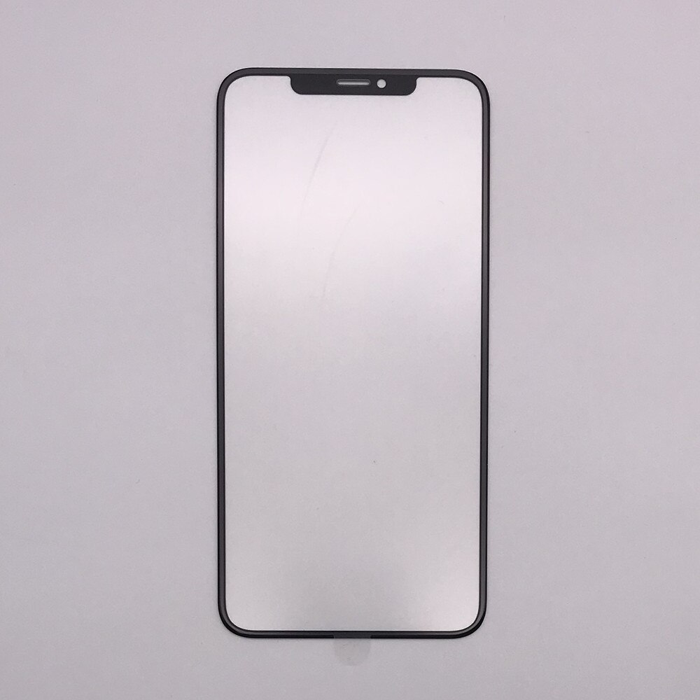 3 i 1 frontskjerm ytre glass oca rammeramme til iphone 11 pro x xs max xr skjermlinse erstatnings selvklebende klistremerke