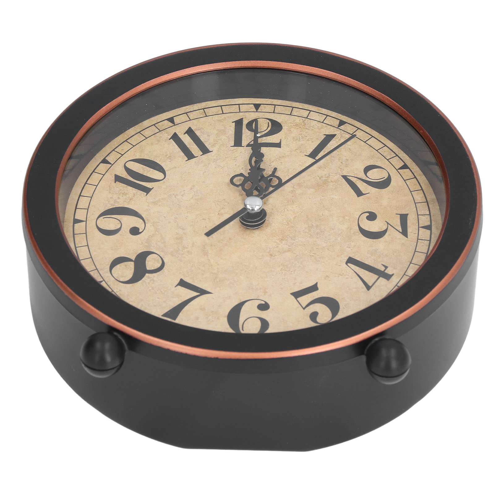 Desk Clock Retro Style Easy Identification Silent Ticking Nonradiative High Accuracy Battery Alarm Clock For Home Office