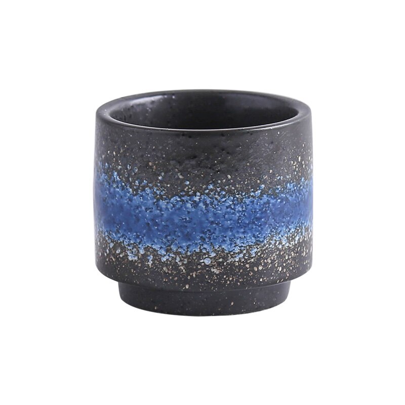 Taza de té japonesa LUWU, taza de agua, gres cerámico Kungfu pintado a mano, recipientes para beber té 200ml
