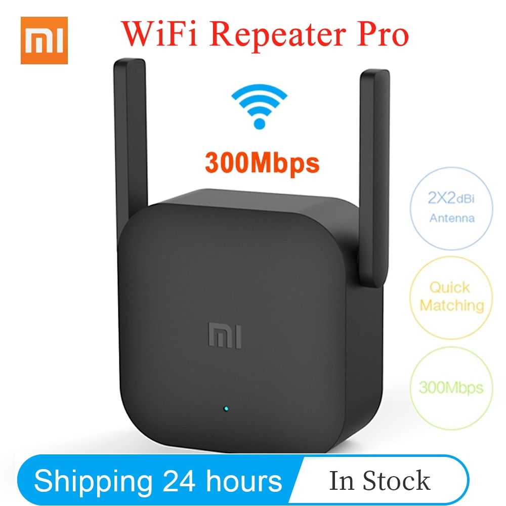 Originale Xiaomi WiFi ripetitore Pro 300Mbps Mi amplificatore rete Expander Router Extender Roteador 2 Antenna per Router Wi-Fi Home