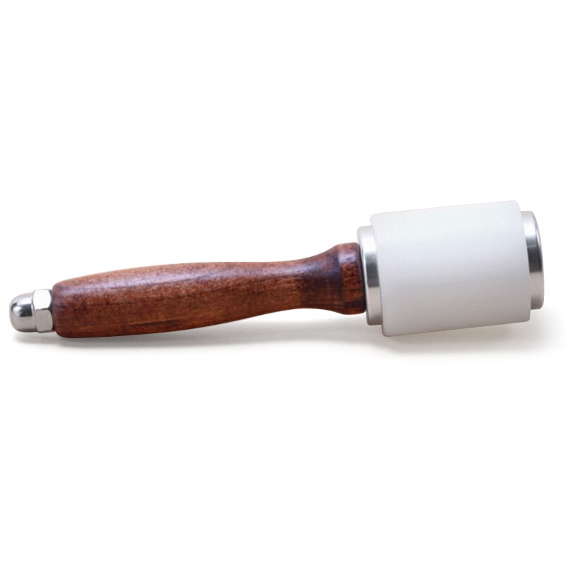 Leather Craft Carving Hammer,Heavy Handle Hammer Small Noise,Convenient Leather Making Tool Hammers for Leather Craft Nylon Beat: Wood Straight