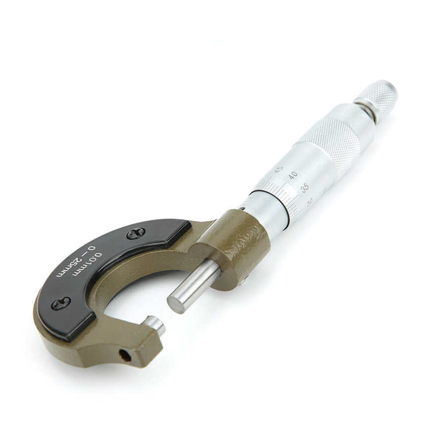 Micrometer Outside External Metric Measuring Instrument Machinist Measuring Tools 0-25mm 0.01mm For Mechanist Caliper