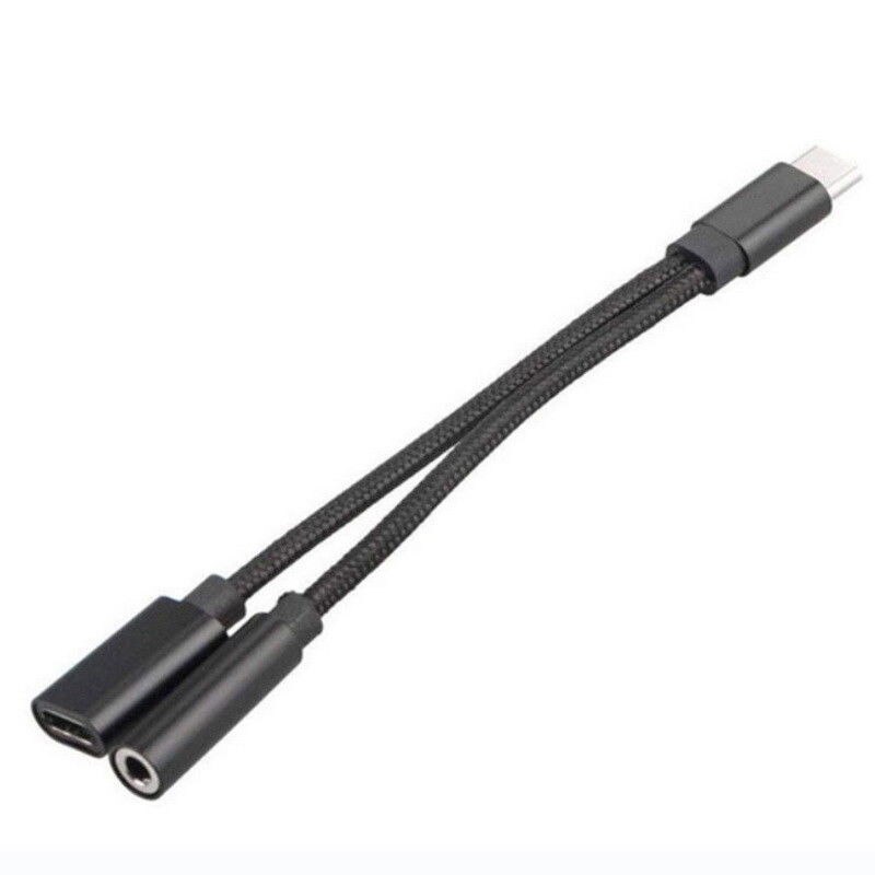 Cables adaptadores de teléfono inteligente para Android, Conector de carga de Audio de 3,5mm, adaptador de auriculares, divisor Aux para Huawei, Samsung y Xiaomi