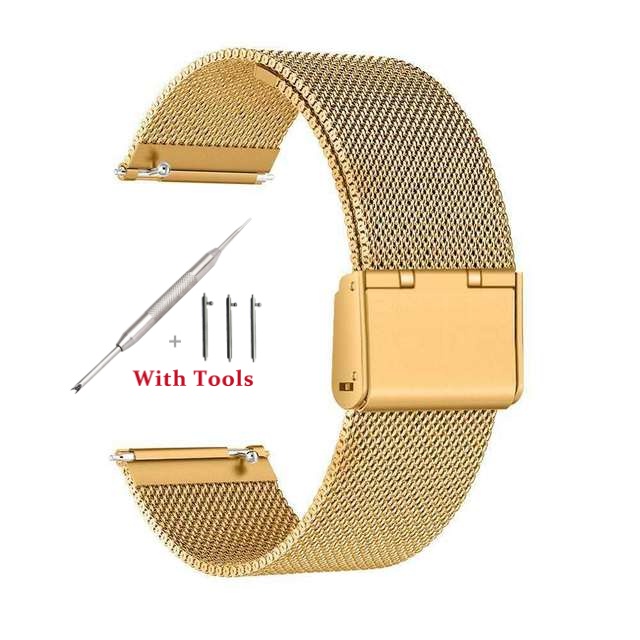 18mm 20mm 22mm 24mm Breedte Quick Release Volledige Rvs Horlogeband Horloge Universele Platte Kop horlogeband Accessoires: White black / 18mm