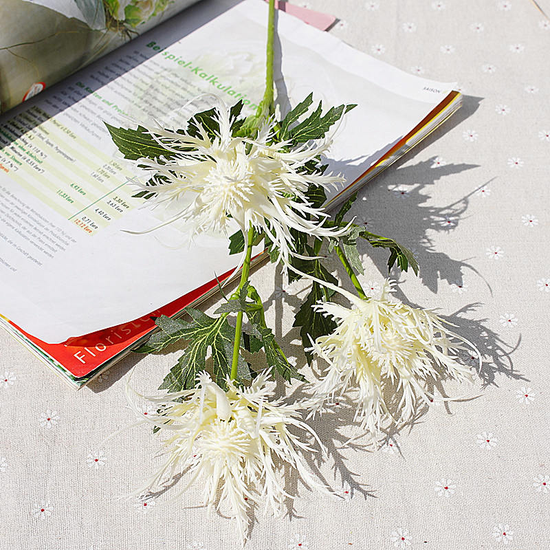 Thorn Parsley flower branch plastic Artificial flowers Wedding party decoration flores fleur artificielle: White
