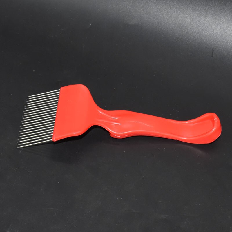 1 pcs 21-Pin Roestvrijstalen Naald-cut Honing Mes Schrapen Wax Schrapen Cover Met Wax Cover Kam honing Honingraat Hark Bee Tool