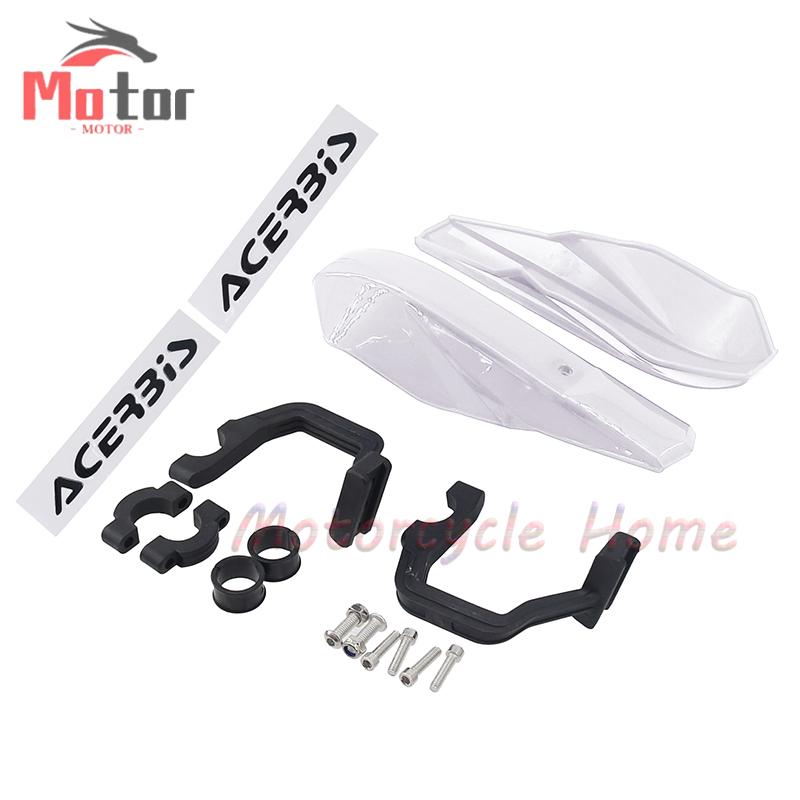 Universelt motorsykkel atv håndbeskytter beskyttelsesdeksel 22mm 28mm styrebeskytter for deler: Hvit