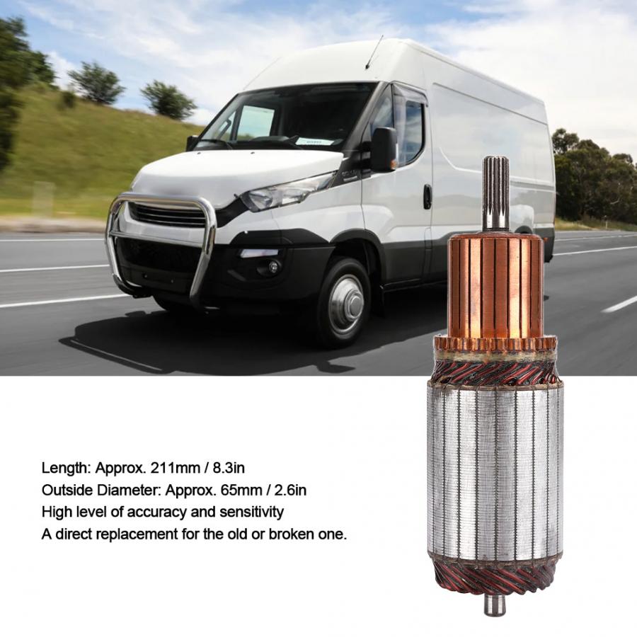 Iron Starter Armature Replacement Accessories Fit for Iveco EuroStar LD 190/260/440 1811210440 Starter Motor