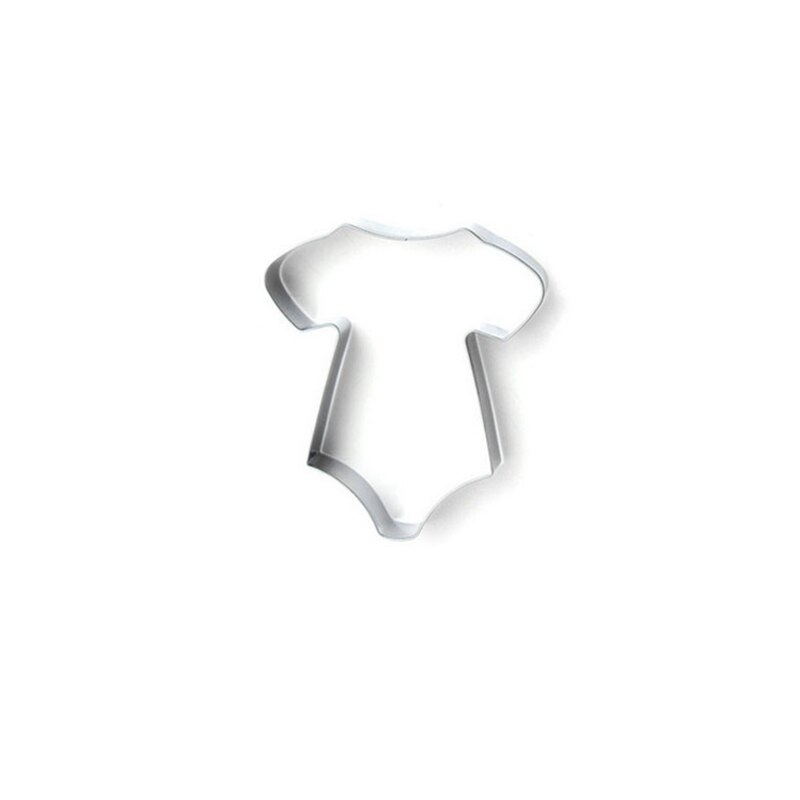 Rvs Babykleertjes Fles Cakevorm Cookies Cutter Bakken Decorating Gereedschap Voor Frondant Biscuit Gebak: Clothes