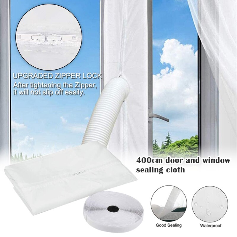 Window Sealing for Mobile Air Conditioners Air Conditioning Systems Exhaust Air Dryer Attachment to Window Casement MAZI888