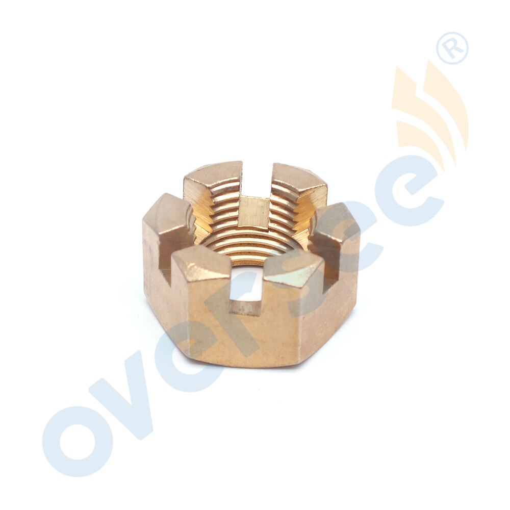 90171-16011 Copper Castle Nut For Yamaha Outboard Motor Propeller 40HP 50HP 55HP 60HP 70HP 90HP