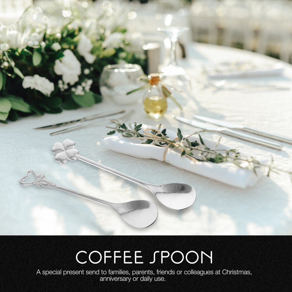1 Set/4pcs Stainless Steel Teaspoon Coffee Spoon Kitchen Accessories