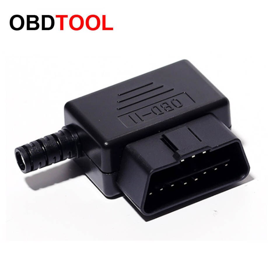 10 stück/lot 16- loch-auto-obdii-stecker obd 2 obd 2 16- pin-kfz-stecker obd -ii 16- pin-buchse l-typ-scanner-adapter