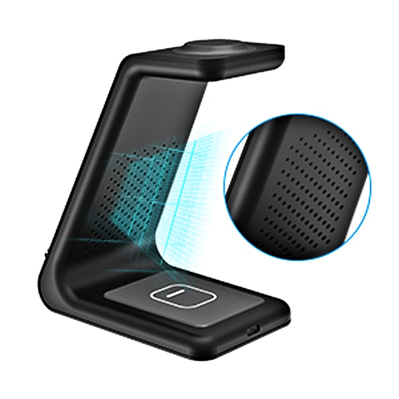 3 In 1 Draadloze Oplader Voor Apple Horloge 6/Se/5/4/3/2/1 44mm 40Mm 42Mm 38Mm Iphone Airpods Pro 10W Snelle Draadloze Lading Stand