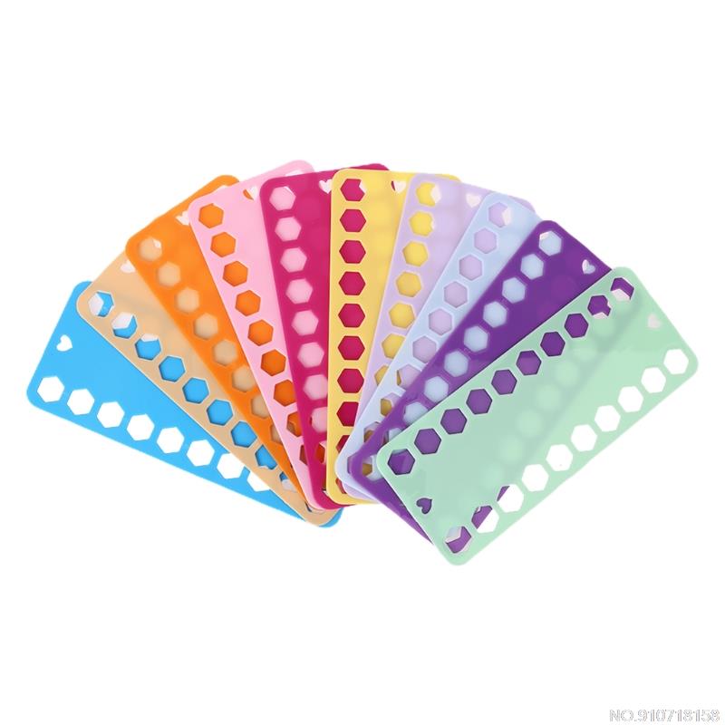 10pcs Embroidery Floss Thread Bobbins Plastic Cross Stitch Spool Storage Board Card Organizer Holder A22 21: 1