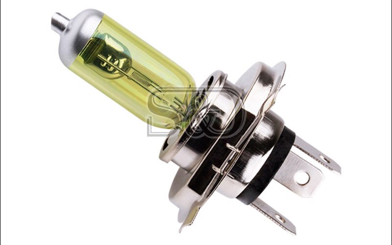 Luces antiniebla amarillas H4 55W, bombilla halógena de alta potencia para faro delantero de coche, fuente de luz de estacionamiento, 60/55W 3000K, 2 uds.