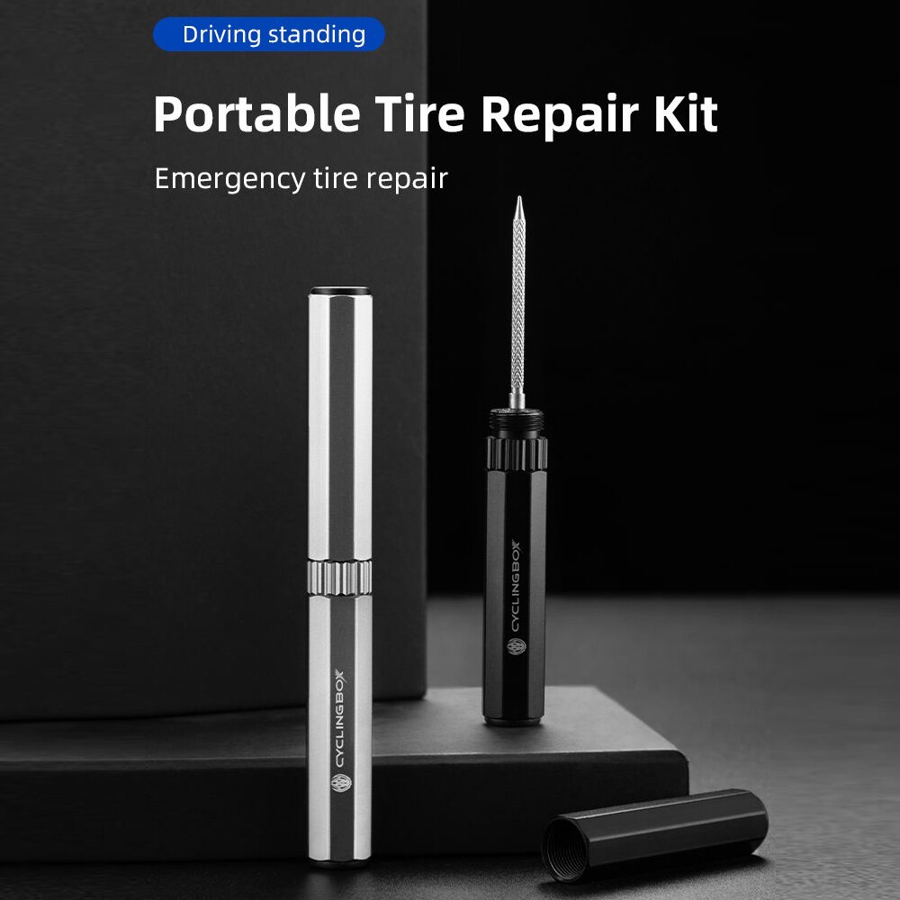 Bicycle Tubeless Tire Kit MTB Road Bike Tyre Plug Flat Puncture Repair Kit Patch Sealant Rubber Stripes Set Bicycle Repair Tools