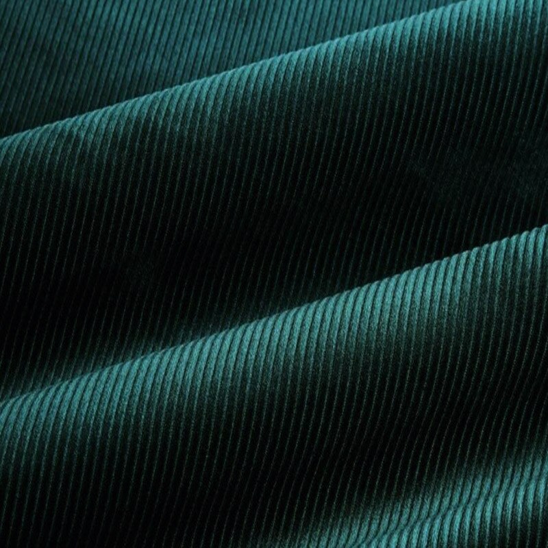 Kjole fløjlsskåret bunke stof stribe fløjl elastisk stof cosplay skjorte dekorativt stof: Mørkegrøn