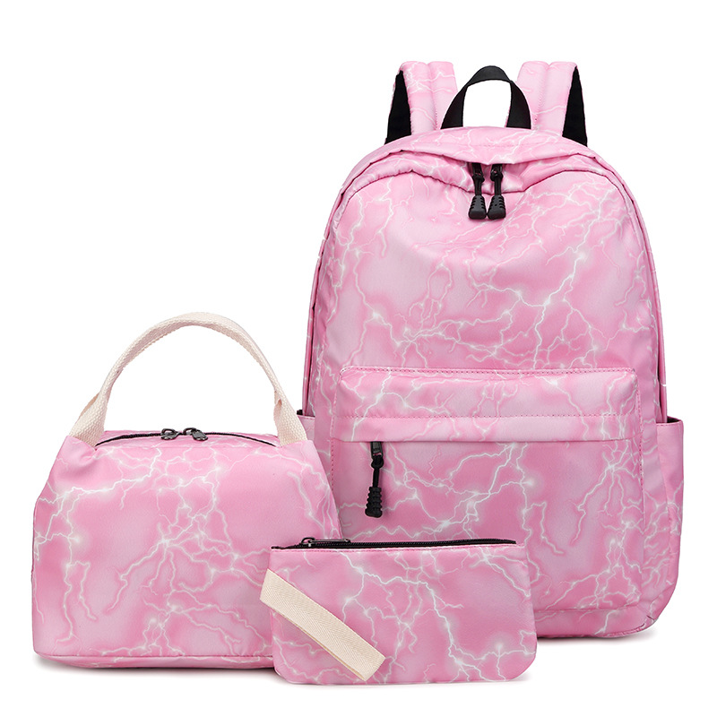 atinfor, mochilas escolares para chicas adolescentes, conjunto de mochilas multifuncionales de , mochilas escolares impermeables de nailon: Rosa