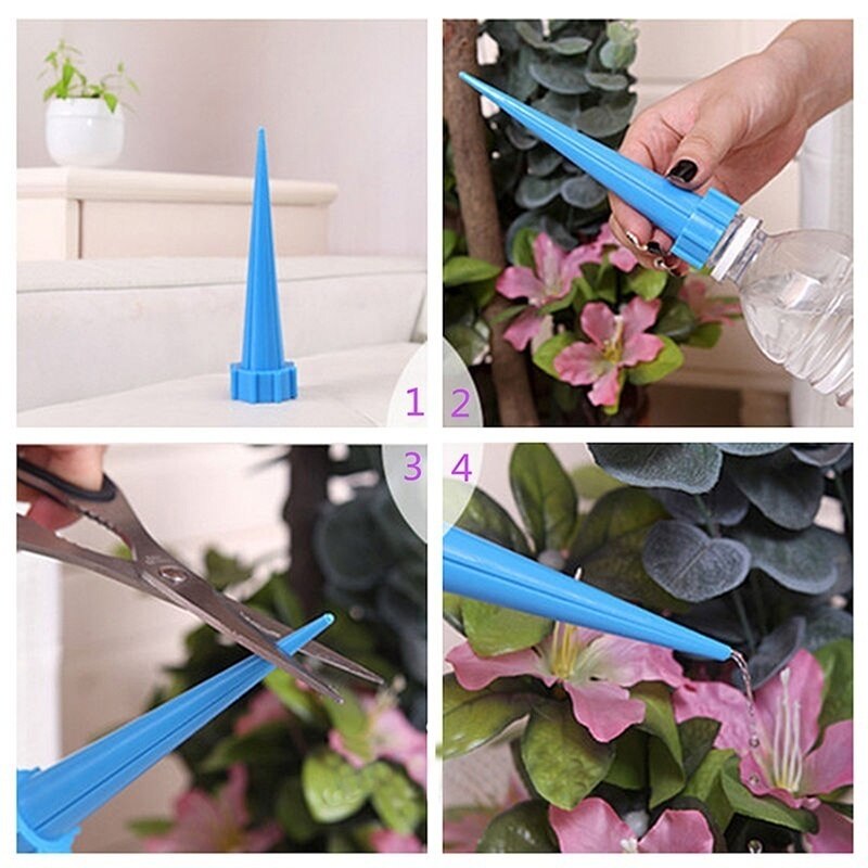 4 stk automatisk vanning vanning pigg hageplante blomst drypp sprinkler vann landbruksverktøy