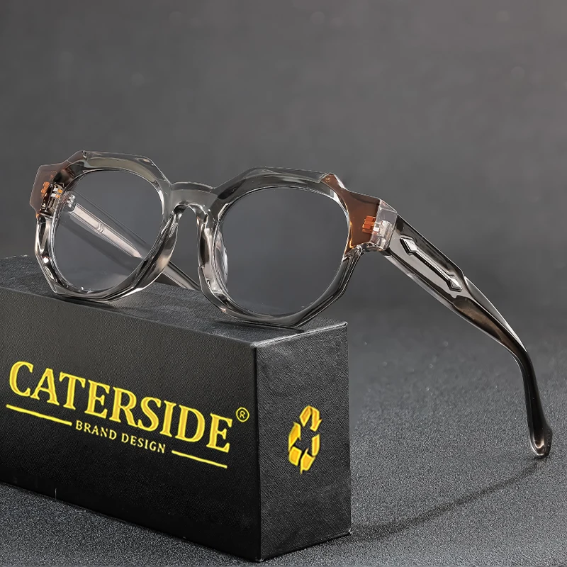 CATERSIDE gafas de sol cuadradas Retro Punk para hombre, montura gruesa Vintage, gafas de sol de para mujer, gafas de viaje para fiestas y vacaciones