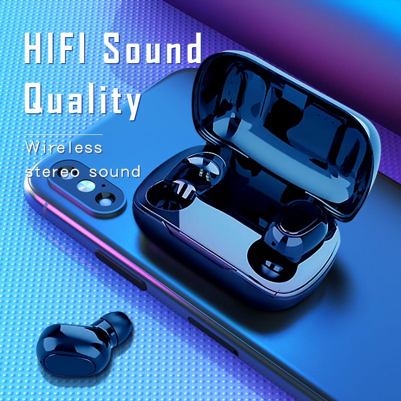 Auriculares inalámbricos con Bluetooth L21, dispositivo de audio HIFI, manos libres, estéreo, para videojuegos, para iphone y Samsung
