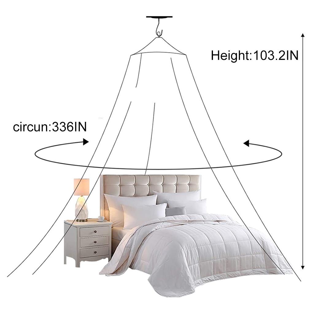 Mosquito Net Dome Bed Net Polyester Portable Bed Curtain Ceiling Children Bedding Net Cover Home Decoration Princess Summer