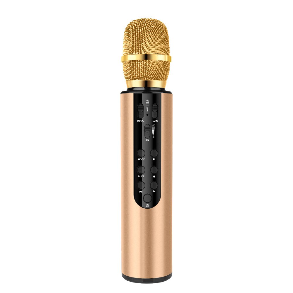 Micrófono K6 para teléfono móvil, accesorio inalámbrico compatible con Bluetooth, varios dispositivos: golden M6