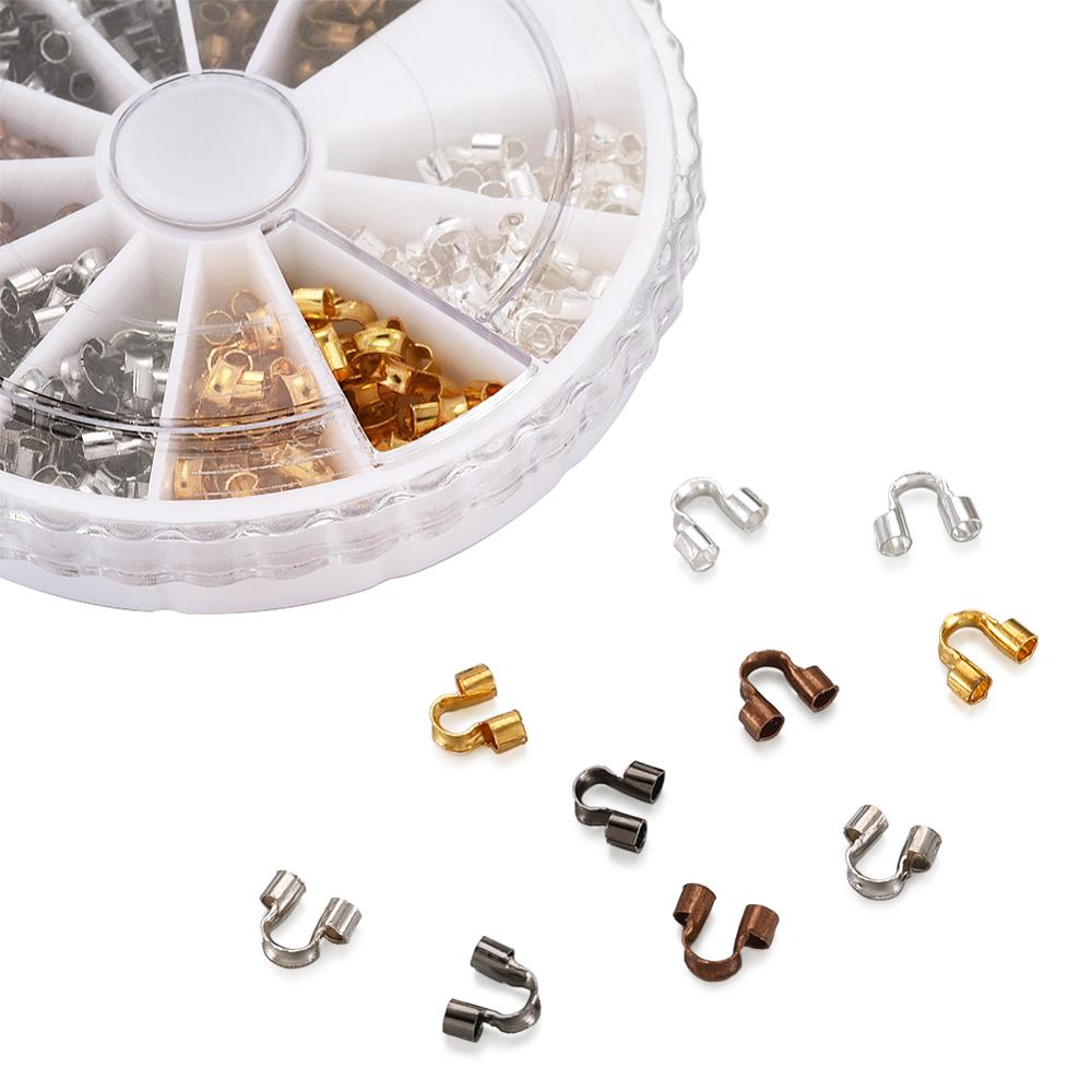 4mm 5mm 6mm messing draadbeschermers, draadbeschermers, lussen, u-vormige accessoires, sluitingen, connectoren, doe-het-zelf sieradenbenodigdheden