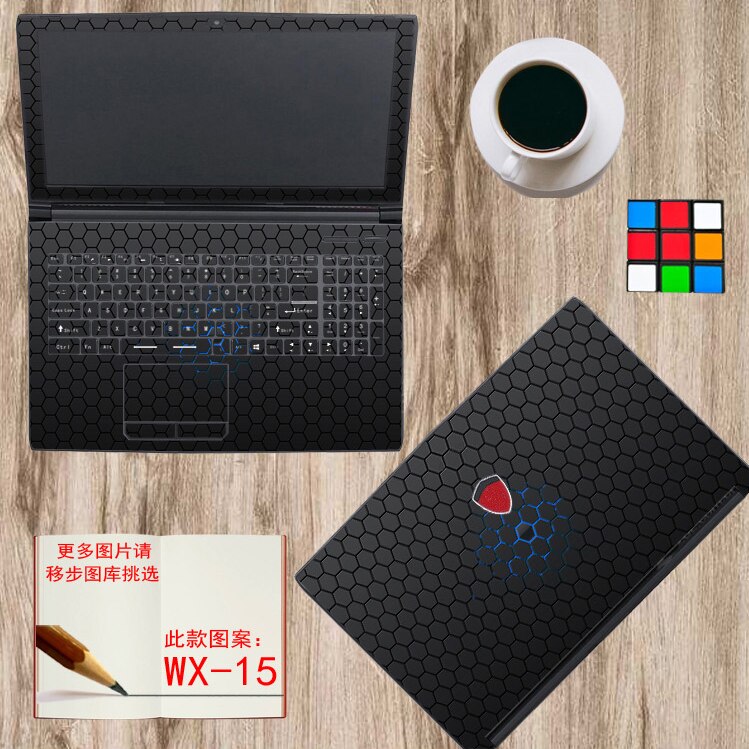 Color film Laptop Sticker Decal Skin Cover Protector for MSI GS66 15.6": WX-15