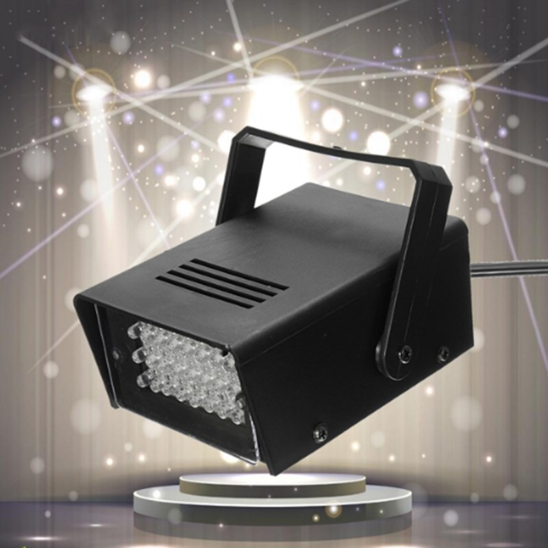 Bright 110V 220V 3W 24 LED DJ Strobe Flash Lights Disco Party Club Stroboscope White/Red/Blue/Green Stage lighting effects